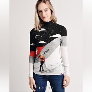 Krimson Klover Elevation Dream On Aspen Ski Base Layer Quarter Zip Large